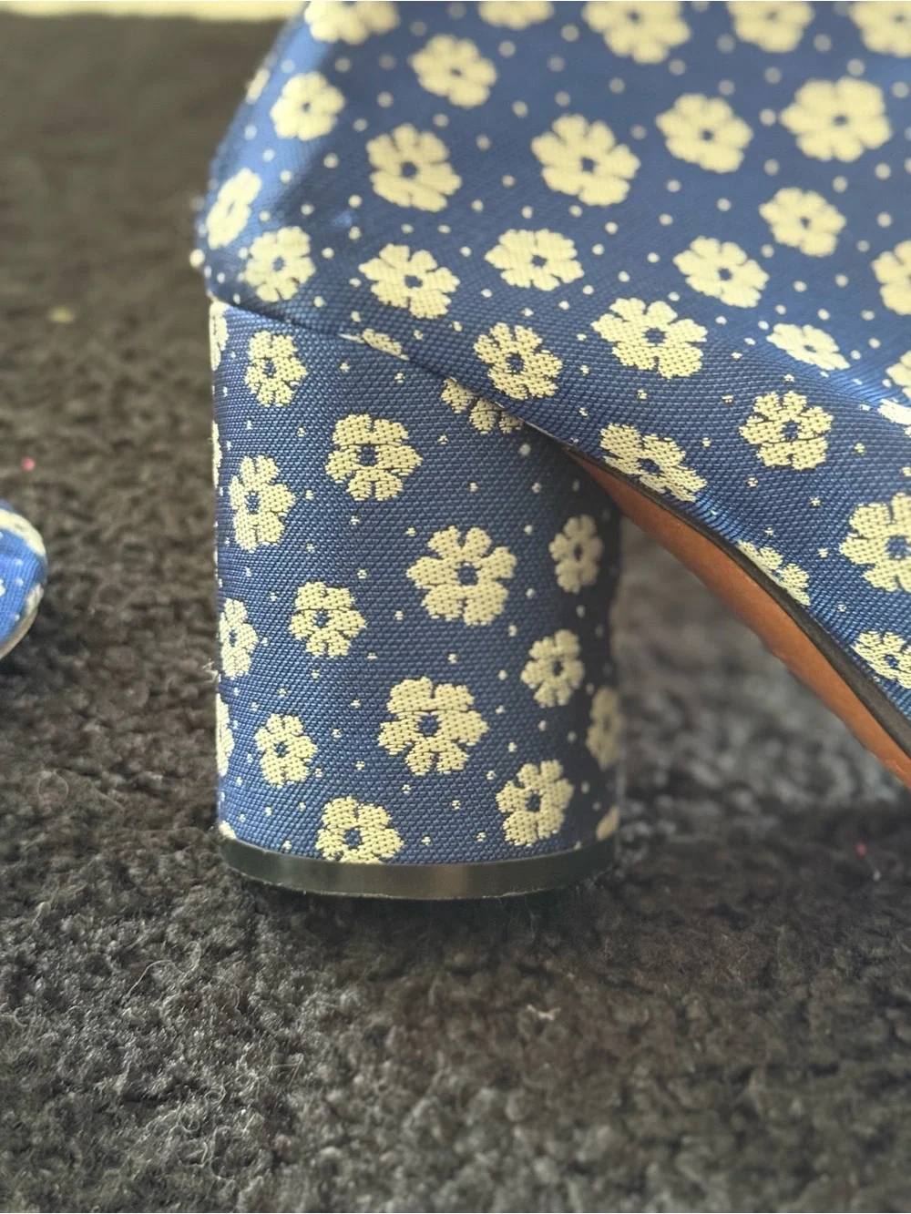 Maison Martin Margiela Blue Floral Ankle Boots